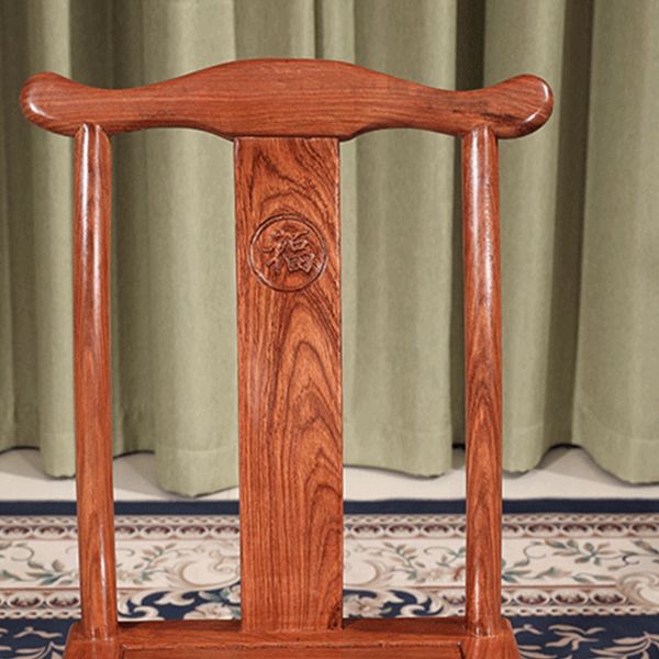 Moderne stijl eetkamerstoel houten lat achterzijde stoel voor woonkamer