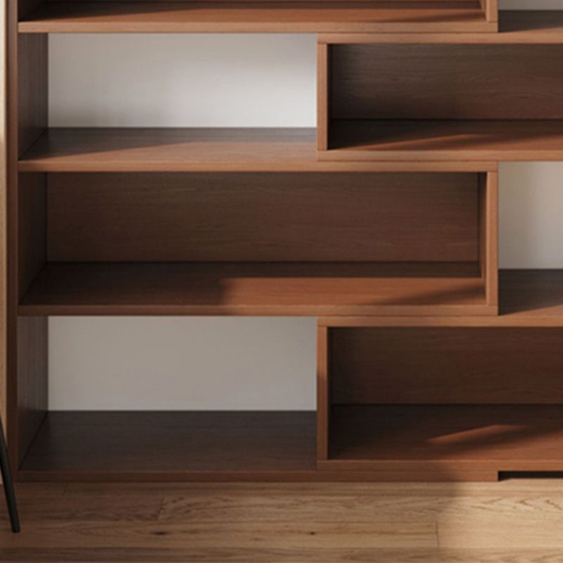 Engineered Wood Modern Bookcase Standard Open Back Bookshelf