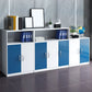 Modern Coastal File Cabinet Color Block Filing Cabinet for Home Office