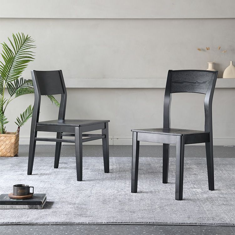 Armless Dining Chairs Modern Solid Wood Side Kitchen Chairs for Home Clearhalo 'Dining Chairs' 'Dining Tables & Seating' 'dining_chair' 'furn' 'furn_dining_chair' 'Furniture' 'furniture_dining_chair' 'Kitchen & Dining Furniture' 1200x1200_053135d2-0bbc-4540-9b37-b74773c4fb9b