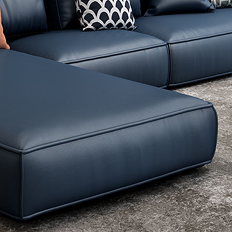 Moderne faux leer losse achterbank met chaise square arm bank - 70.87 "d