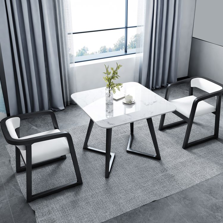 Double Pedestal Stone Table Industrial Style Dining Room Table for Indoor Clearhalo ' dining_table' 'Dining Tables & Seating' 'Dining Tables' 'furn' 'furn_dining_table' 'Furniture' 'furniture_dining_table' 'Kitchen & Dining Furniture' 'kitchen&dining_furn' 'kitchen' 'kitchen_dining_table' 1200x1200_053344a1-615e-4daf-8014-410e146e5b43