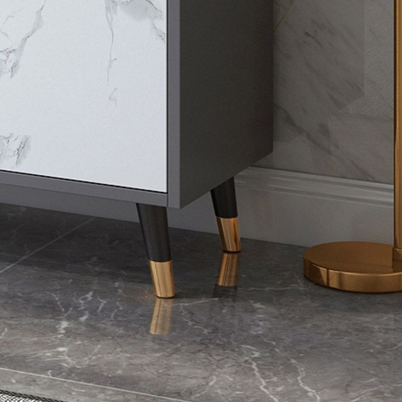 Stone Top Sideboard Modern Engineered Wood Side Board for Kitchen Use Clearhalo 'buffet_sideboard' 'Buffets & Sideboards' 'furn' 'furn_buffet_sideboard' 'Furniture' 'Kitchen & Dining Furniture' 1200x1200_0533dbc6-99d7-4ef2-ac50-399647431658