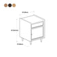 1 Drawer Contemporary Nightstand 1 Door Bedside Cabinet  ,22" Tall
