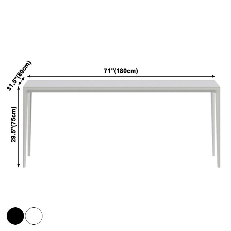 Casual Rectangle Shape Standard Dining Table Sintered Stone Dining Table for Kitchen Clearhalo ' dining_table' 'Dining Tables & Seating' 'Dining Tables' 'furn' 'furn_dining_table' 'Furniture' 'furniture_dining_table' 'Kitchen & Dining Furniture' 'kitchen&dining_furn' 'kitchen' 'kitchen_dining_table' 1200x1200_0536f6f2-e82f-473c-a8ba-e804bbeb3146