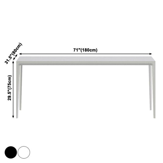 Casual Rectangle Shape Standard Dining Table Sintered Stone Dining Table for Kitchen Clearhalo ' dining_table' 'Dining Tables & Seating' 'Dining Tables' 'furn' 'furn_dining_table' 'Furniture' 'furniture_dining_table' 'Kitchen & Dining Furniture' 'kitchen&dining_furn' 'kitchen' 'kitchen_dining_table' 1200x1200_0536f6f2-e82f-473c-a8ba-e804bbeb3146