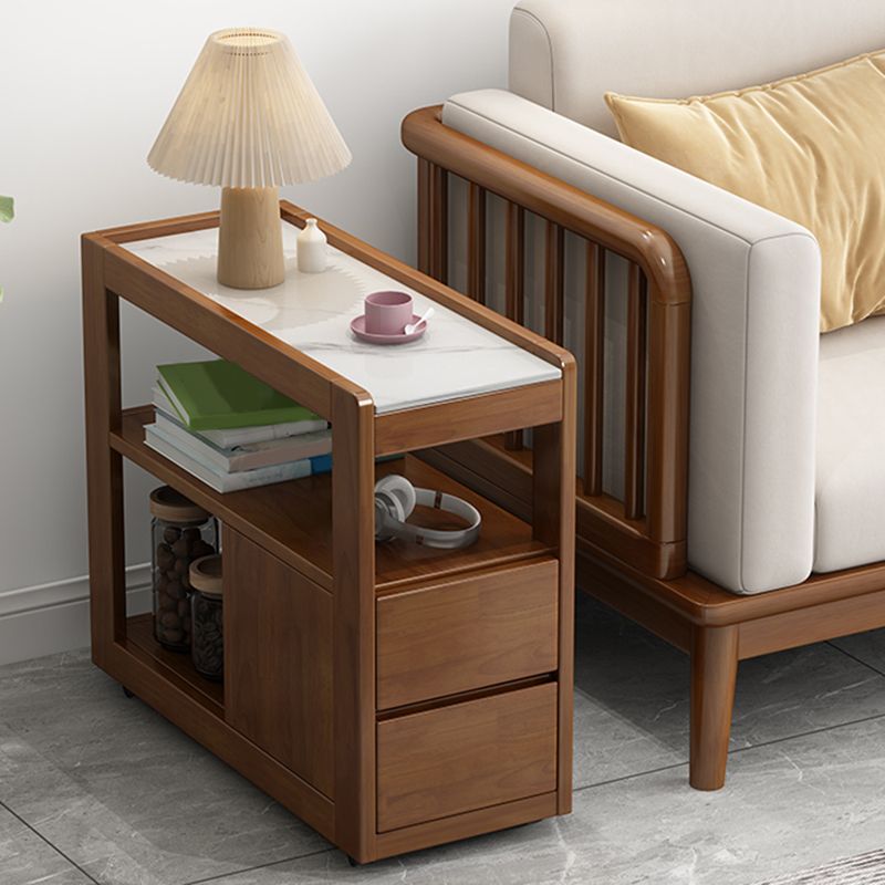 27,6 "W x 11,8" d x 24,4 "tabella di diapositiva H -finangolare tabella rettangolare tavolo angolare