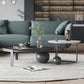 Round Stone Coffee Table Set Stainless Steel Simple Cocktail Table Clearhalo 'Coffee & Accent Tables' 'Coffee Tables' 'coffee_tables' 'furn' 'furn_coffee_tables' 'Furniture' 'Living Room Furniture' 1200x1200_053933a4-2e20-402c-a62f-eb1787441c91