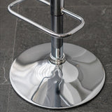 Taburete moderno de brazo sin brazo Café Iron Cafe Bar con cojín de plástico