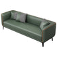 Tuxedo Arm Standard Sofa 25,98 "H Moderne stijl Single Cushion Faux lederen bank