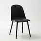 Modern Dining Chair Armless Dining Chair with Plastic Legs for Kitchen