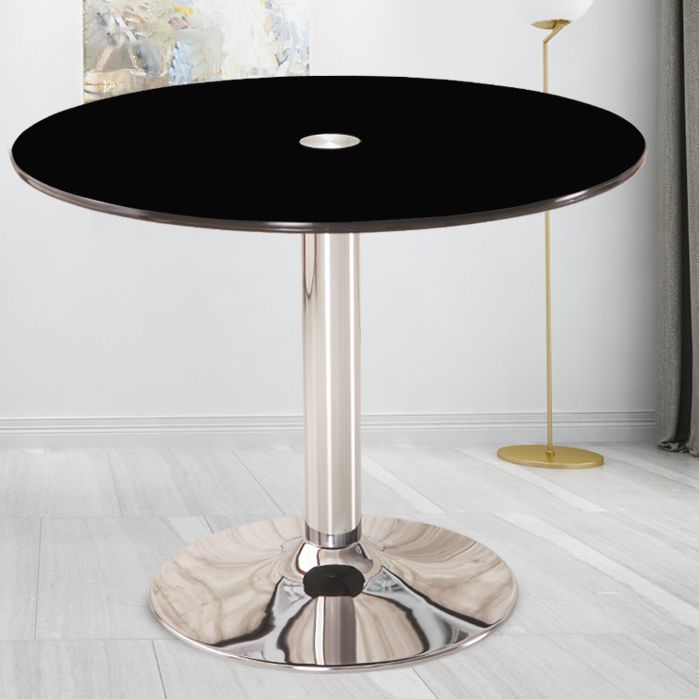Modern Round Dining Room Table Tempered Glass Table with Tulip Base for Dining Room Clearhalo ' dining_table' 'Dining Tables & Seating' 'Dining Tables' 'furn' 'furn_dining_table' 'Furniture' 'furniture_dining_table' 'Kitchen & Dining Furniture' 'kitchen&dining_furn' 'kitchen' 'kitchen_dining_table' 1200x1200_053b30e0-8842-40ff-82b7-cb190169c1e2