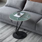 Abstract Stone Side Table Modern Simple Dia 19.69-In End Table