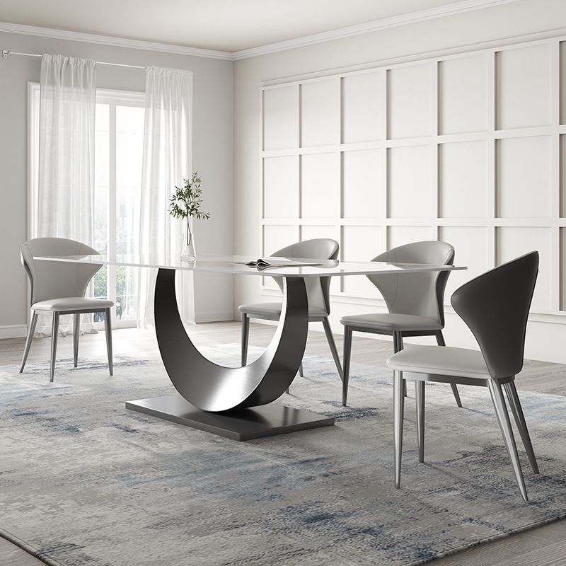 1/3/4/5/7/8 Pcs Sintered Stone Dining Table Set Pedestal Dining Table Clearhalo 'Dining Room Sets' 'Dining Tables & Seating' 'dining_room_set' 'furn' 'furn_dining_room_set' 'Furniture' 'furniture_dining_room_set' 'Kitchen & Dining Furniture' 1200x1200_053d1728-9fd8-40d9-b085-cb84db8683d8