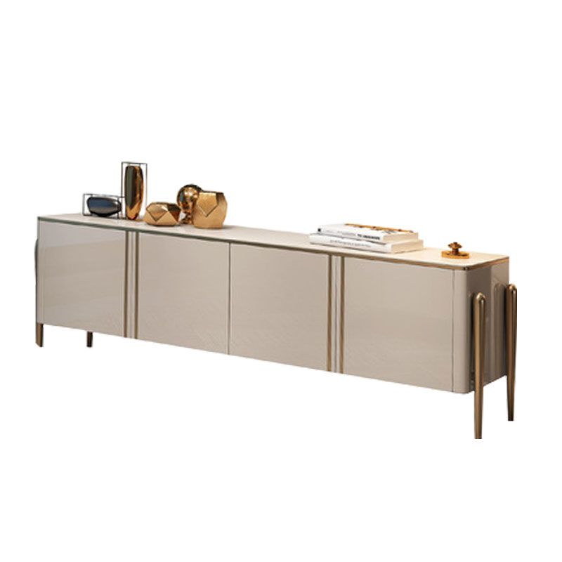 Consola de soporte de televisión de TV de estilo Glam Style con piernas/ gabinetes