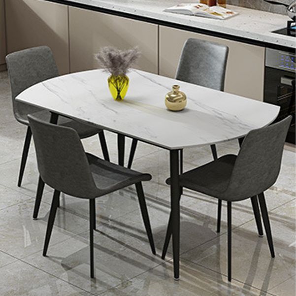 Modern 1/4/5/6/7 Pieces Dining Room Set Sintered Stone Dining Table Clearhalo 'Dining Room Sets' 'Dining Tables & Seating' 'dining_room_set' 'furn' 'furn_dining_room_set' 'Furniture' 'furniture_dining_room_set' 'Kitchen & Dining Furniture' 1200x1200_05426916-350b-414f-80df-2183cd937ba8