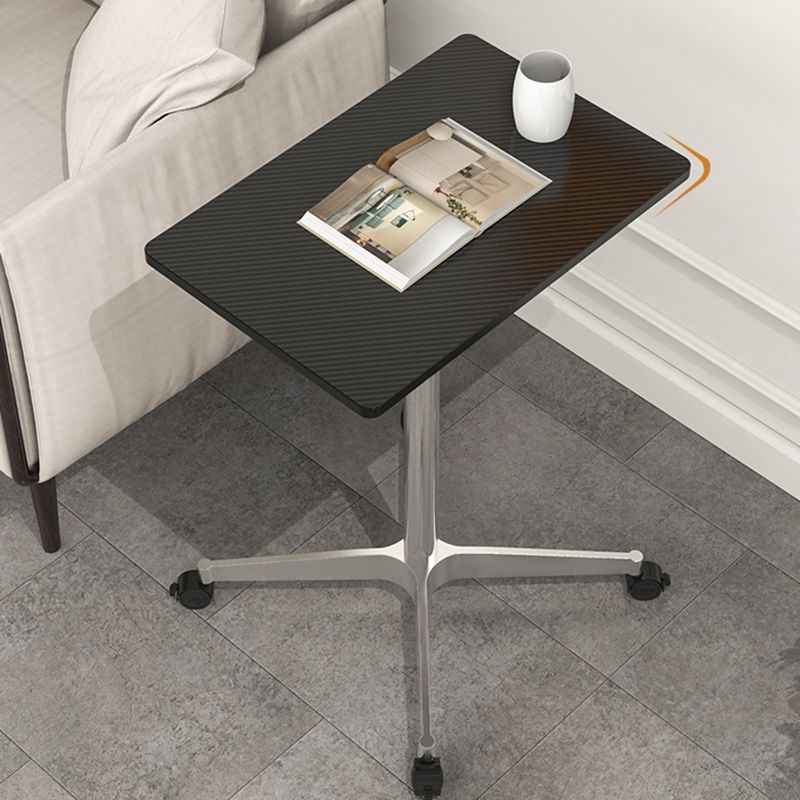 Escritorio de pie de madera artificial con ruedas de ruedas de ruedas para dormitorio para dormitorio