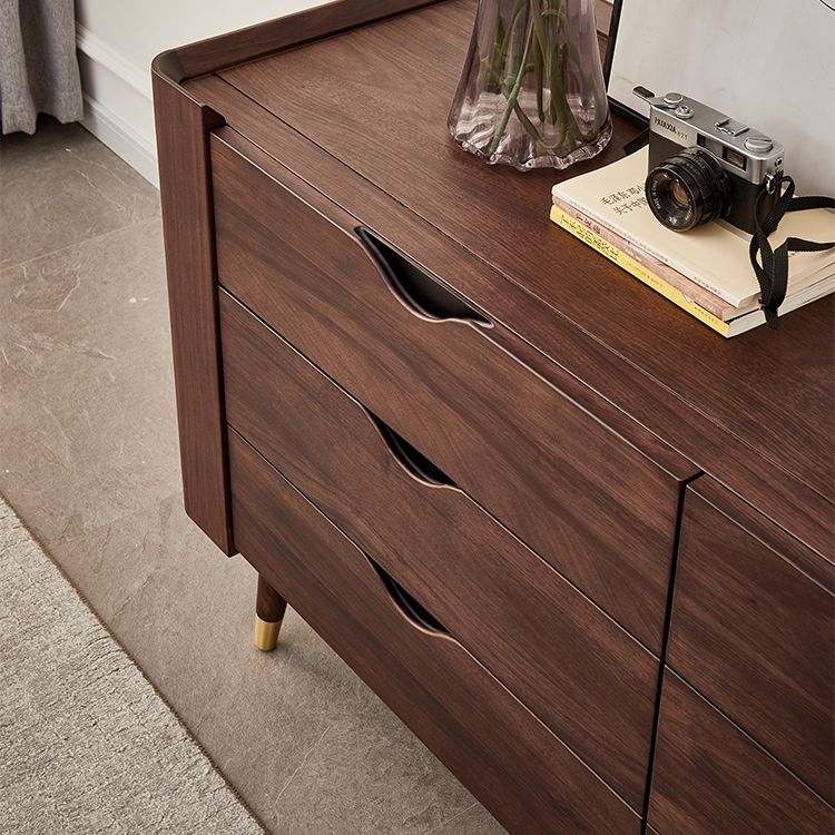 Mid-Century Modern Brown Accent Chest with 6 Soft Close Drawers Clearhalo 'Cabinets & Chests' 'cabinets_chests' 'furn' 'furn_cabinets_chests' 'Furniture' 'Living Room Furniture' 1200x1200_05478ea2-215e-4787-9238-3256ca3b572f