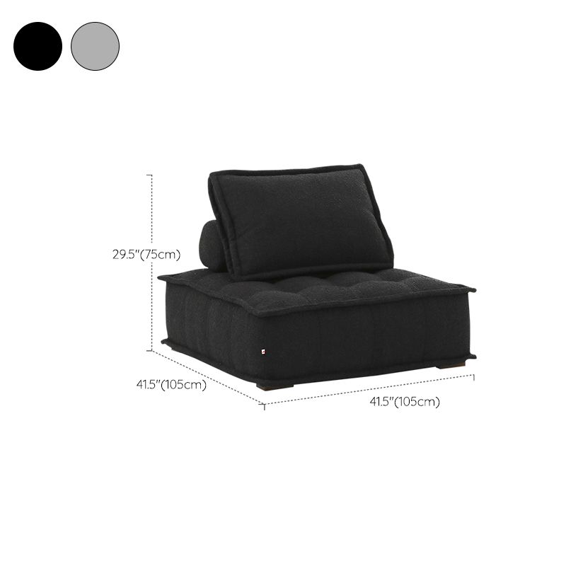 ボルスター枕を備えたモダンなソファボーナスルーム用アームレスセッピー