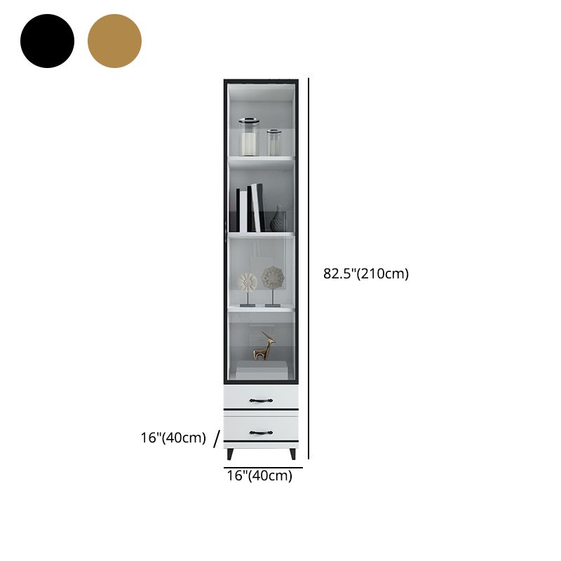 82.68"H Bookcase Contemporary Style Bookshelf With Doors for Office Home Clearhalo 'Bookcases' 'furn' 'furn_bookcases' 'Furniture' 'furniture_bookcases' 'Office Furniture' 1200x1200_0549b1ec-81a7-4465-9a49-a730d82c62dc