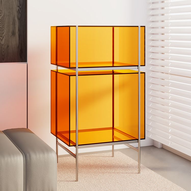 Contemporary Closed Back Standard Bookshelf Acrylic Bookcase with Shelves for Study Room Clearhalo 'Bookcases' 'furn' 'furn_bookcases' 'Furniture' 'Office Furniture' 1200x1200_054a932f-b8cb-4a94-b14c-9b14d55c8c82