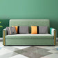 36.22"H Square Arm Sleeper Glam Styled Sleeper Sofa Bed in Green