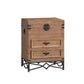 Moderne moderne houten rechthoek IJzeren benen Accent Cabinet met lade