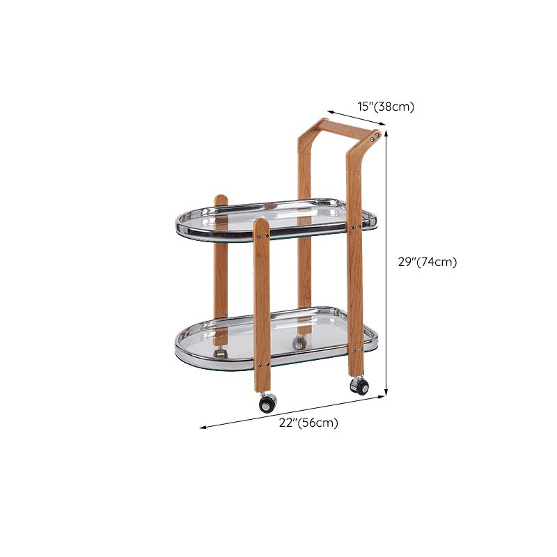 Mesa de vidrio geométrico contemporánea de la mesa de vidrio de vidrio con estante