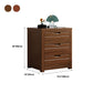 Contemporary Style Walnut Wood Dresser Bedroom Lingerie Chest with Drawer