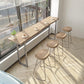 1/5 Pieces Modern Rectangular Pub Table Set Wooden Counter Table with Backless Stools Clearhalo 'Bar Furniture' 'furn' 'furn_home_bar_bar_sets' 'Furniture' 'Home Bars & Bar Sets' 'home_bar_bar_sets' 'Kitchen & Dining Furniture' 1200x1200_054de2e9-b778-46ee-ab40-3687477f869e