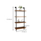 Contemporary Metal Bookshelf Natural Floating Shelf Bookcase for Study Room
