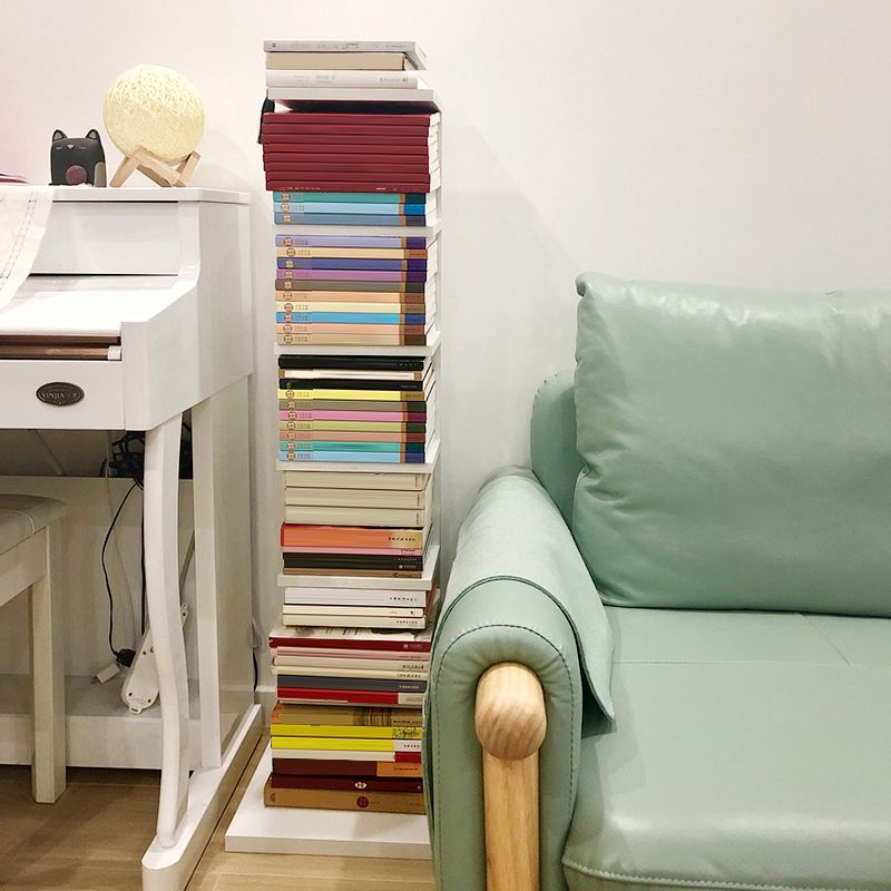 13.78"W Bookshelf Invisible Contemporary Style Bookcase for Office Home