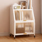 Closed Back Steel Bookcase Standard Glam Bookshelf with Doors