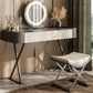 Dresser Makeup Counter With 2 Storage Drawers and Stool for Bedroom Clearhalo 'Bedroom Furniture' 'furn' 'furn_makeup_vanities' 'Furniture' 'Makeup Vanities' 'makeup_vanities' 1200x1200_05543e7f-a627-4fbd-9585-9cef72564b7f