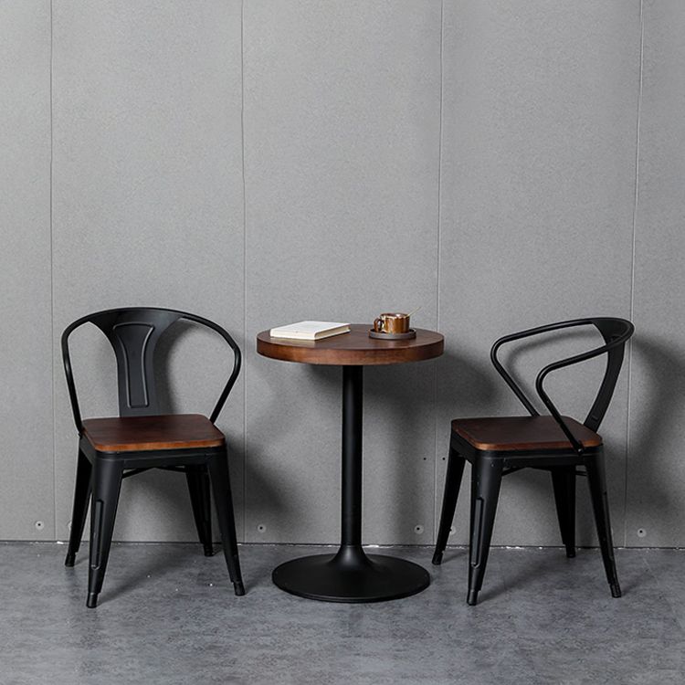 Metal Industrial Dining Chair Slat Back Stacking Arm Chair for Restaurant Clearhalo ' kitchen&dining_furn' 'Dining Chairs' 'Dining Tables & Seating' 'dining_chair' 'furn' 'furn_dining_chair' 'Furniture' 'furniture_dining_chair' 'Kitchen & Dining Furniture' 'kitchen' 1200x1200_05548228-141a-4ce8-a534-d161772ad294