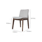 Wood Kitchen Dining Chair Contemporary Upholstered Dining Chair in Grey