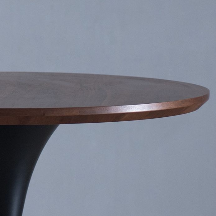 Modern Round Wood Tabletop Metal Tulip Base Dining Table for Dining Room