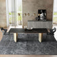Metal Traditional Luxury Rectangle Table Black Sintered Stone Top Table for Dining Room Clearhalo ' dining_table' 'Dining Tables & Seating' 'Dining Tables' 'furn' 'furn_dining_table' 'Furniture' 'furniture_dining_table' 'Kitchen & Dining Furniture' 'kitchen&dining_furn' 'kitchen' 'kitchen_dining_table' 1200x1200_0559f917-76f3-46b7-9538-69bc09080625