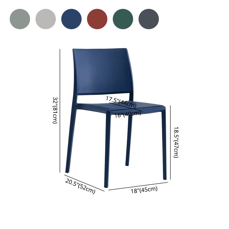 Nordic Style Plastic Dining Chair Open Back Dining Side Chair for Restaurant Clearhalo ' kitchen&dining_furn' 'Dining Chairs' 'Dining Tables & Seating' 'dining_chair' 'furn' 'furn_dining_chair' 'Furniture' 'furniture_dining_chair' 'Kitchen & Dining Furniture' 'kitchen' 1200x1200_055a3ead-3064-449c-8d04-31d0d9caf96e