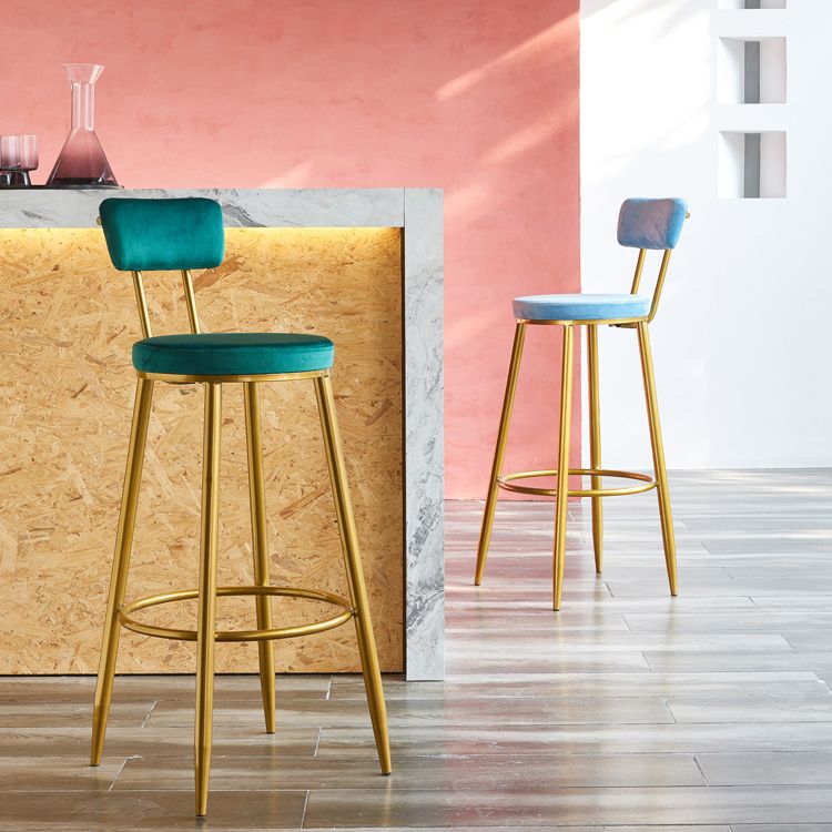 Modern Style Metal Bar Stool with Footrest Bistro Light Luxury Bar Stool Clearhalo 'Bar Furniture' 'Bar Stools' 'bar_stools' 'furn' 'furn_bar_stools' 'furniture_bar_stools' 'Kitchen & Dining Furniture' 'kitchen&dining_furn' 'kitchen' 'kitchen_furn' Furniture' 1200x1200_055ac8e6-9141-4b1e-9118-017ca60fcd7f