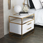 Metal and Wood Bedside Cabinet Modern Minimalist Open Bedside Table with Legs Clearhalo 'Bedroom Furniture' 'furn' 'furn_night_stand' 'Furniture' 'night_stand' 'Nightstands' 1200x1200_055ba5a3-96d4-4e0d-870d-1e8d580745de