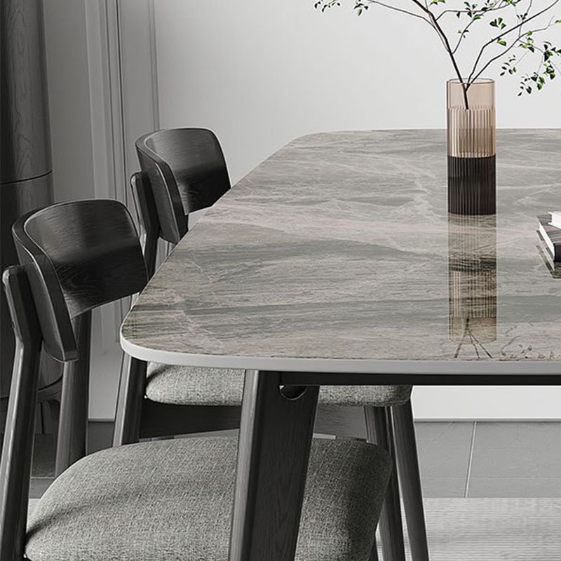 Tavolo da pranzo per la casa, sala da pranzo, tavolo da cucina moderno con cornice nera