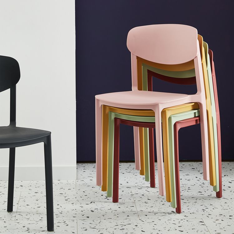 Modern Plastic Indoor-Outdoor Room Side Chairs Open Back Chair Clearhalo ' kitchen&dining_furn' 'Dining Chairs' 'Dining Tables & Seating' 'dining_chair' 'Furniture' 'furniture_dining_chair' 'Kitchen & Dining Furniture' 'kitchen' 1200x1200_05603c6a-23a8-468e-bbb9-1d26ce2ba5fc