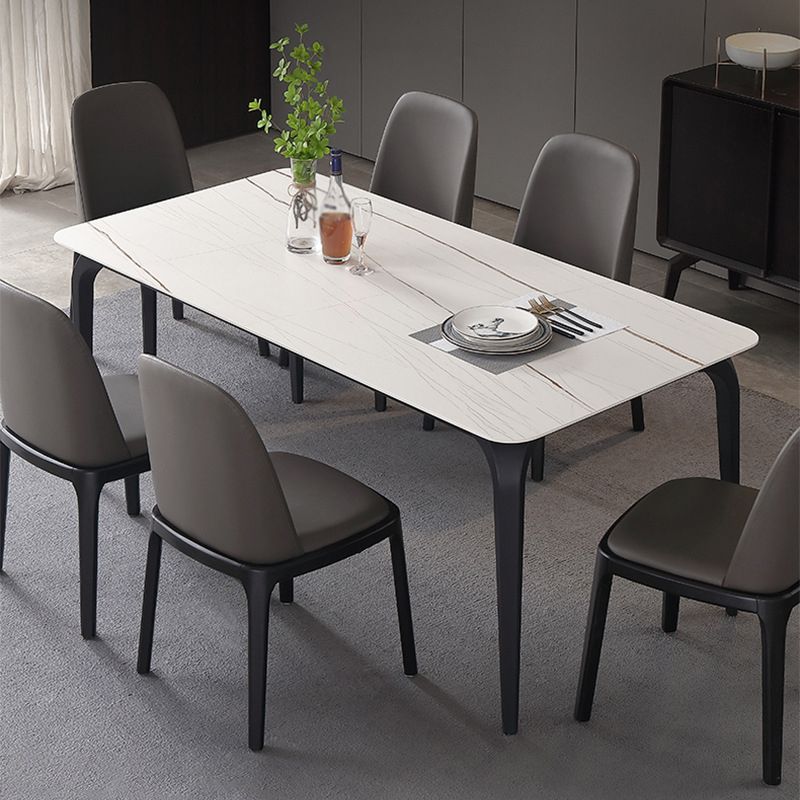 Modern 1/4/5/6/7 Pcs White Dining Chairs Set Sintered Stone Dining Room Set Clearhalo 'Dining Room Sets' 'Dining Tables & Seating' 'dining_room_set' 'furn' 'furn_dining_room_set' 'Furniture' 'furniture_dining_room_set' 'Kitchen & Dining Furniture' 1200x1200_056116c0-76f1-4dcb-acc7-667af8b9f3b7