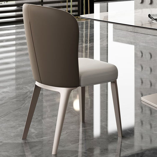 Glam Style Upholstered Parsons Metal Legs Home Dining Side Chair Clearhalo 'Dining Chairs' 'Dining Tables & Seating' 'dining_chair' 'furn' 'furn_dining_chair' 'Furniture' 'Kitchen & Dining Furniture' 1200x1200_0564a5d3-266f-40e3-933e-a64e9fb3ff32
