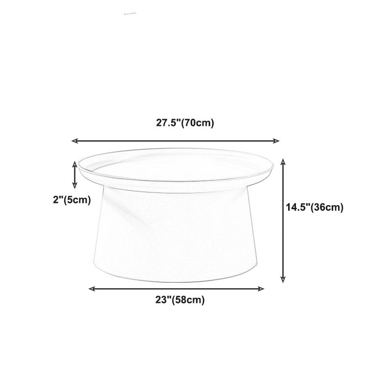 Scandinavian Round Tray Top Side End Table Plastic Pedestal End Table Clearhalo 'Coffee & Accent Tables' 'End & Side Tables' 'end_side_tables' 'furn' 'furn_end_side_tables' 'Furniture' 'Living Room Furniture' 1200x1200_0564f926-bf6f-4dc8-9f8f-413fede53a51