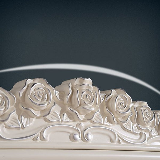 Armario de estilo blanco moderno Gabinete de madera Armario de riel