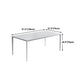 Metal Contemporary Rectangular Dining Table White Sintered Stone Top Table with Legs Clearhalo 'Dining Tables & Seating' 'Dining Tables' 'dining_table' 'Furniture' 'furniture_dining_table' 'Kitchen & Dining Furniture' 'kitchen' 'kitchen_dining_table' 1200x1200_0567636d-036c-4f1d-a85d-4d558dcd375e