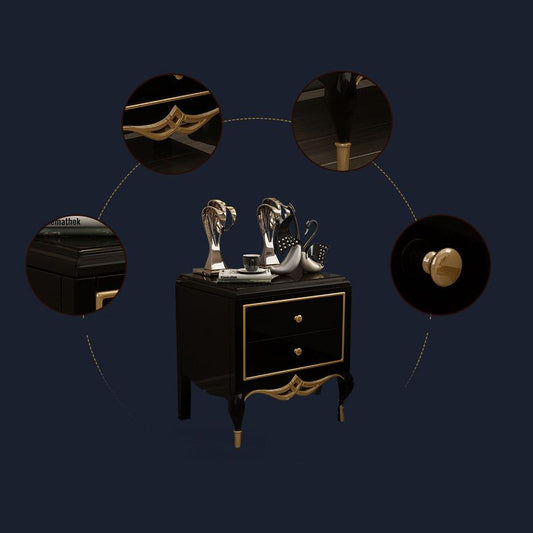 Gabinete tradicional de cama de cama sólida cama de madera sólida con piernas