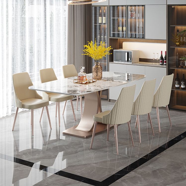 Traditional Luxury Rectangle Dining Table Pedestal Dining Room Furniture Clearhalo ' dining_table' 'Dining Tables & Seating' 'Dining Tables' 'furn' 'furn_dining_table' 'Furniture' 'furniture_dining_table' 'Kitchen & Dining Furniture' 'kitchen&dining_furn' 'kitchen' 'kitchen_dining_table' 1200x1200_0568938e-453c-48ff-957d-4059338d9d84